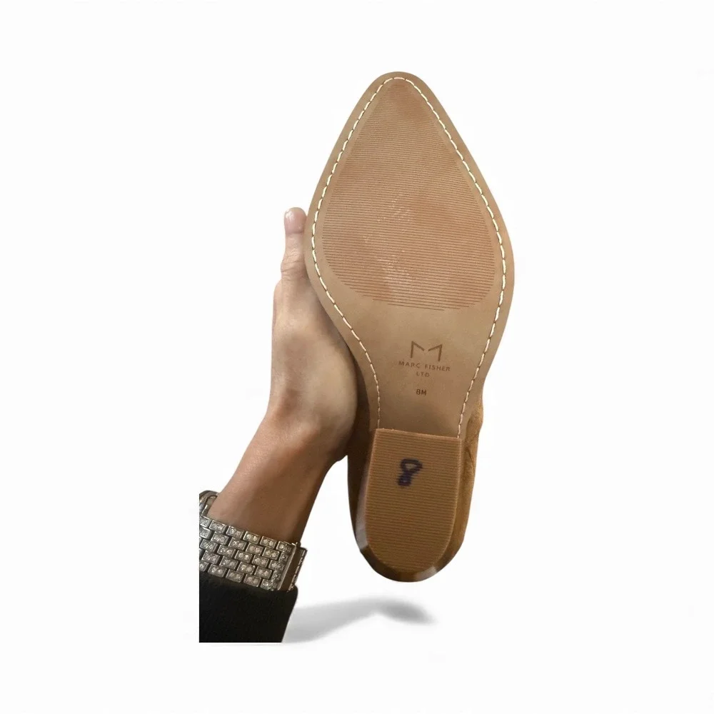 Marc Fisher Gwyneth Over the Knee Camel‎ Brown Boots Sz 8 New